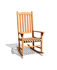 Outdoor Rocking Chair Single Rocker for Patio Deck