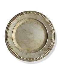 American Atelier Serveware Round Beaded Charger Plate 14"