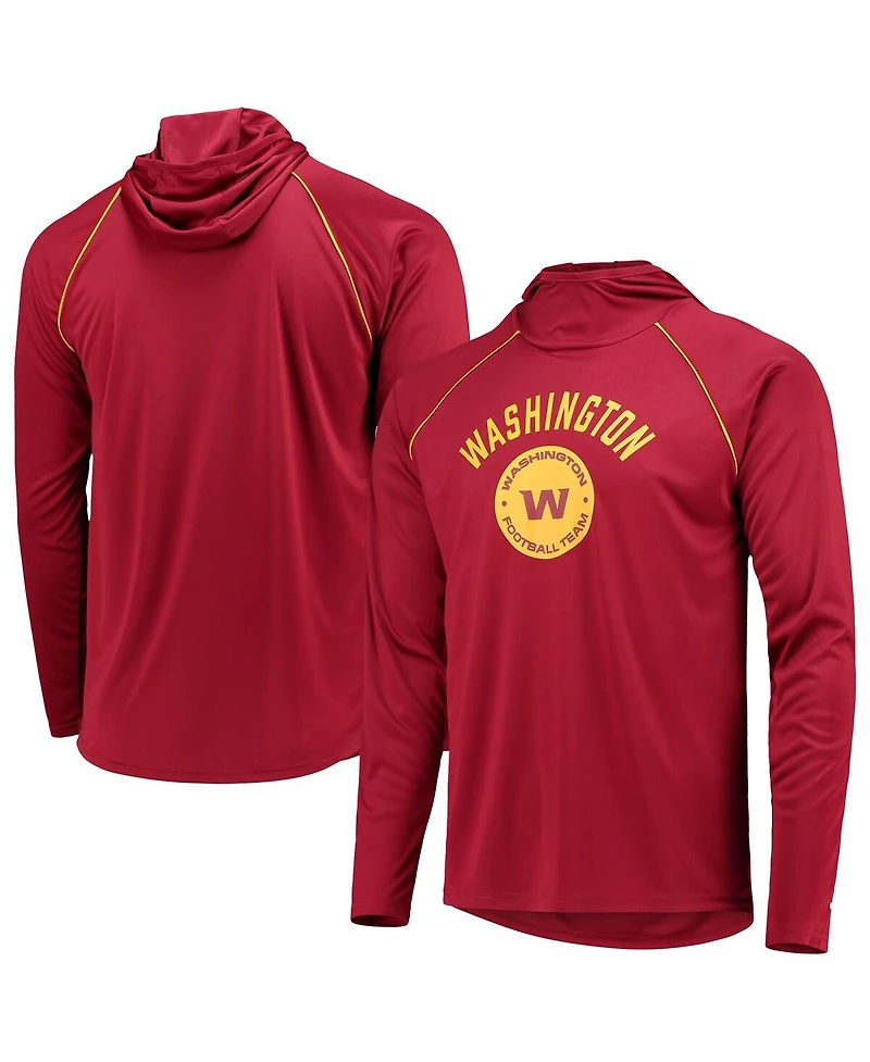 Men's Starter Burgundy Washington Football Team Raglan Long Sleeve Hoodie T-shirt
