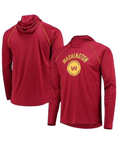 Men's Starter Burgundy Washington Football Team Raglan Long Sleeve Hoodie T-shirt