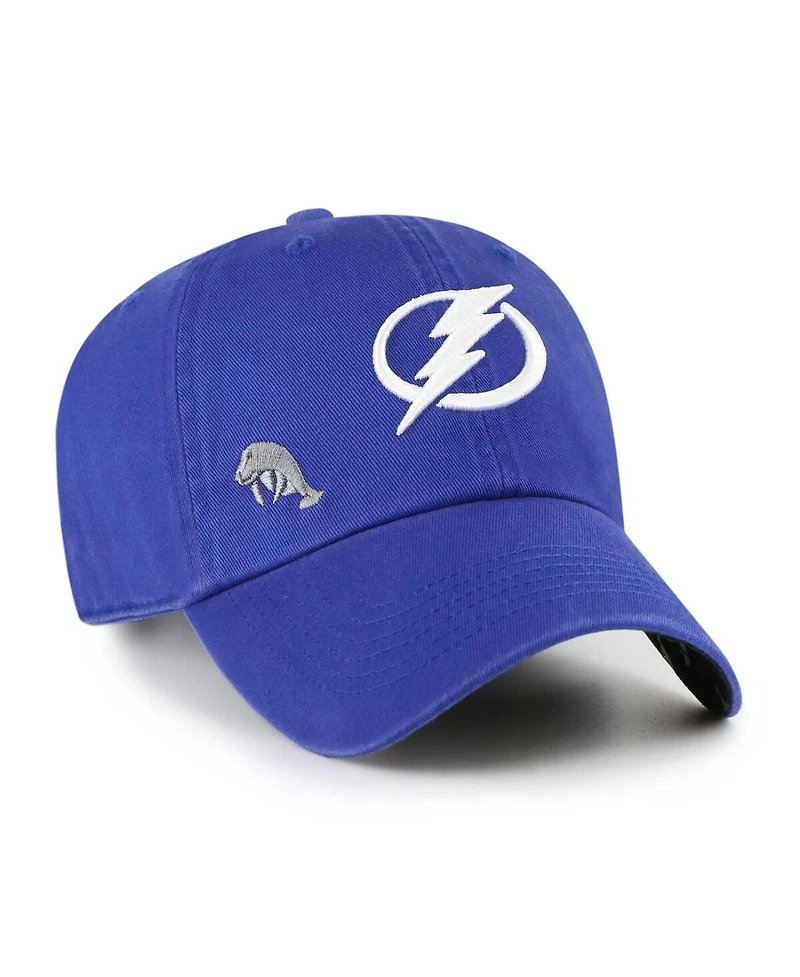 Women's '47 Brand Blue Tampa Bay Lightning Confetti Clean Up Adjustable Hat