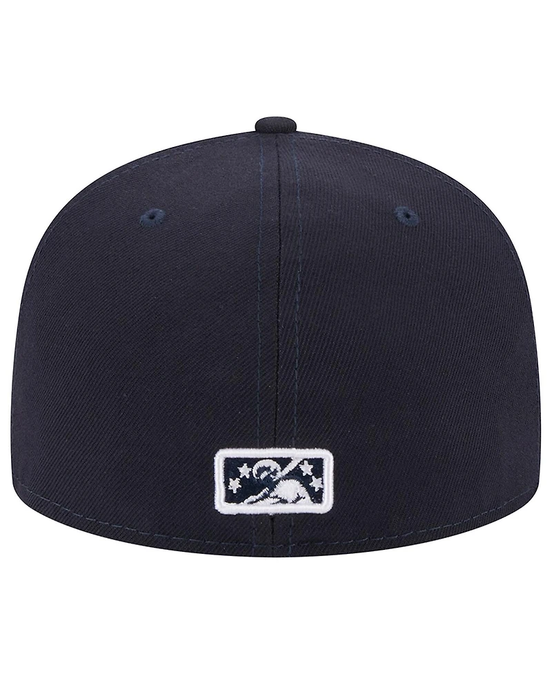 Men's New Era Navy Charlotte Knights Theme Nights Black Hornets 59FIFTY Fitted Hat
