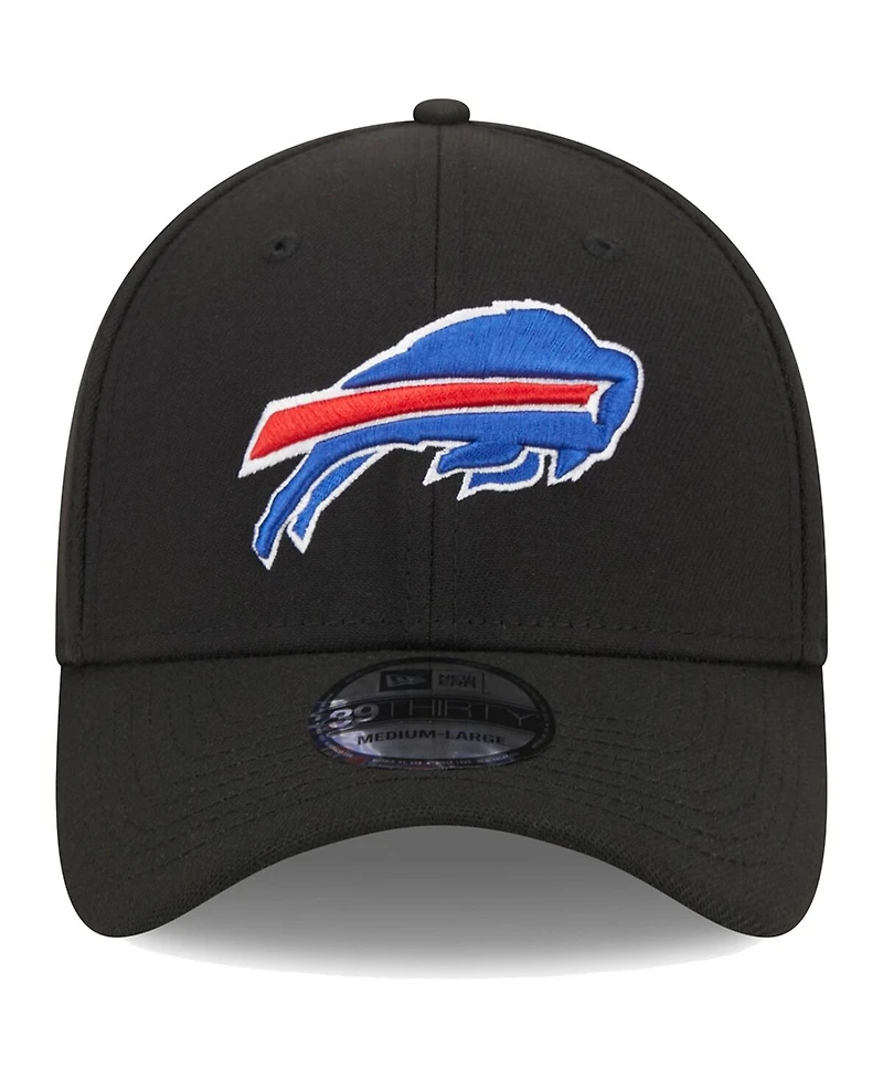 Men's New Era Black Buffalo Bills Main 39THIRTY Flex Hat