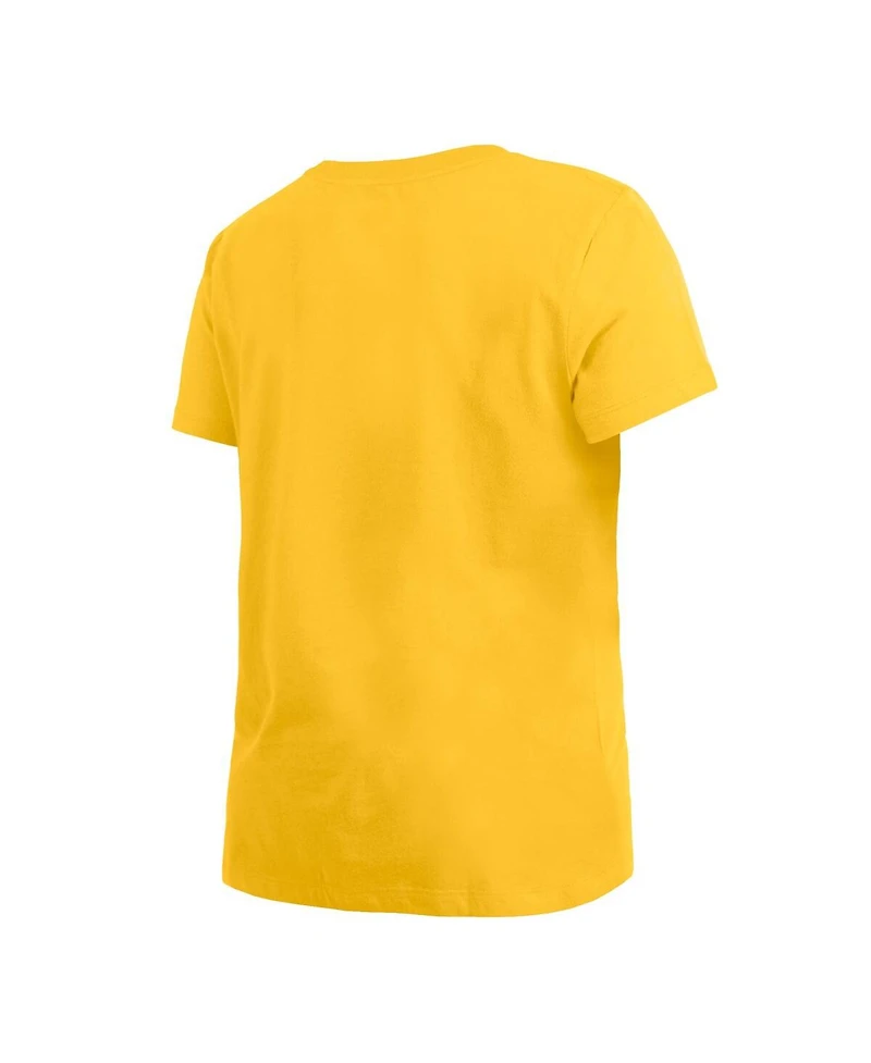 Women's New Era Gold Golden State Warriors 2023/24 City Edition T-shirt