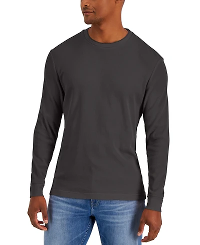 Club Room Men's Thermal Crewneck Shirt, Created for Macy's