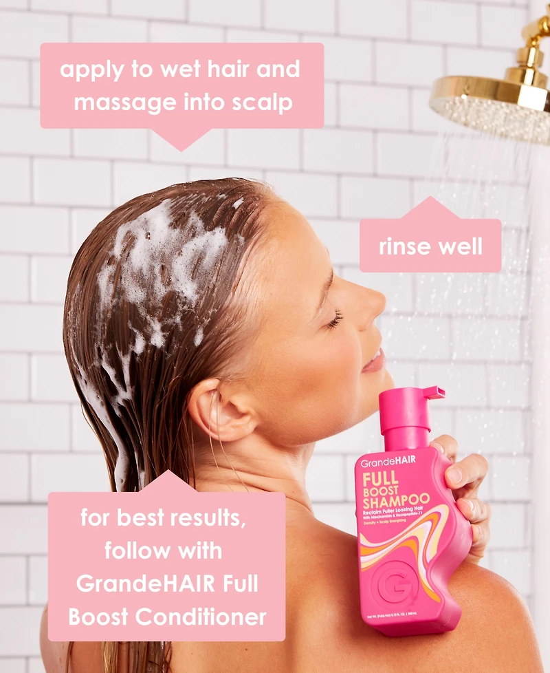 Grande Cosmetics GrandeHAIR Full Boost Shampoo, 8.12 oz.