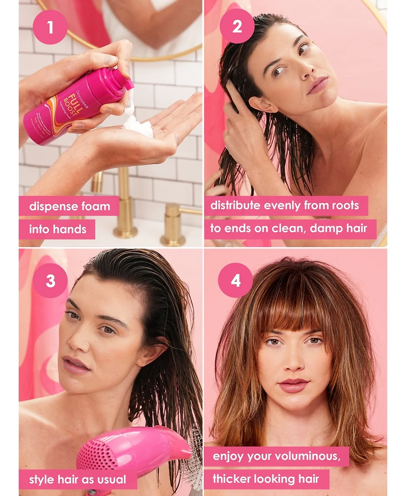 Grande Cosmetics GrandeHAIR Full Boost Volumizing Foam, 5.07 oz.