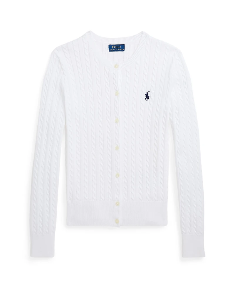 Polo Ralph Lauren Girls 2T-16 Cable-Knit Cotton Cardigan