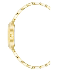 Anne Klein Women's Quartz Round Gold-Tone Alloy Watch, 28mm