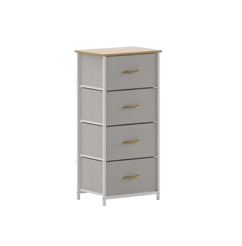 Marley 4 Drawer Storage Dresser With Cast Iron Frame