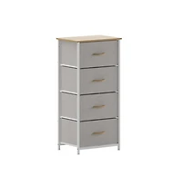 Marley 4 Drawer Storage Dresser With Cast Iron Frame
