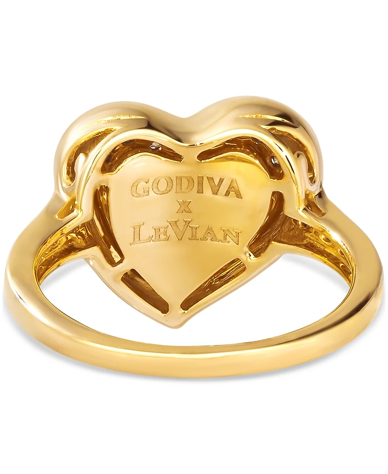 Le Vian Godiva x Le Vian Chocolate Diamond Heart Ring (3/4 ct. t.w.) in 14k Gold