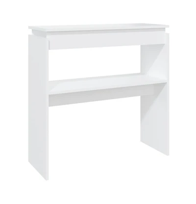 Console Table White 31.5"x11.8"x31.5" Engineered Wood