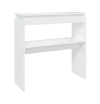 Console Table White 31.5"x11.8"x31.5" Engineered Wood
