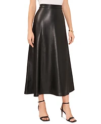 Vince Camuto Women's Faux-Leather Seamed Maxi Skirt