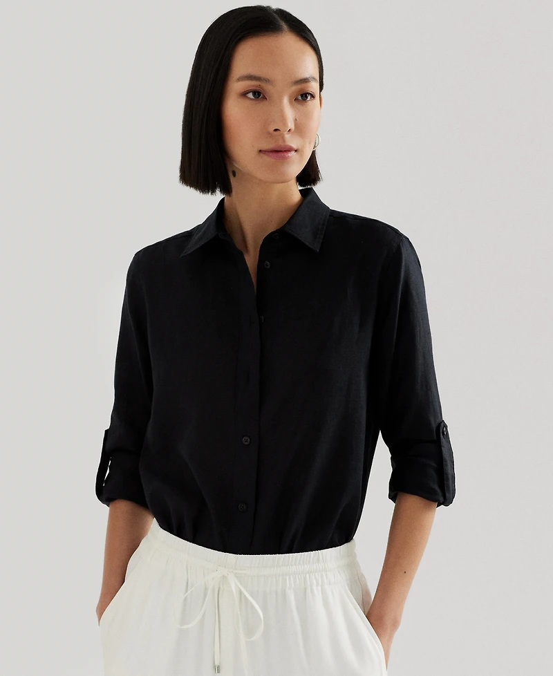 Lauren Ralph 100% Linen Shirt