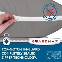 Guardmax King Size Waterproof Pillow Protector with Zipper (4 Pack)