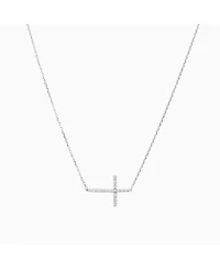 Sterling Silver Horizontal Cross Necklace – Minimalist Summer Jewelry, Trending for Summer