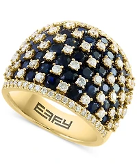 Effy Emerald (3-3/4 ct. t.w.) & Diamond (1-1/5 Statement Ring 14k Gold