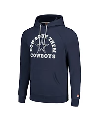 Men's and Women's Homage Navy Dallas Cowboys Hyperlocal Raglan Pullover Hoodie