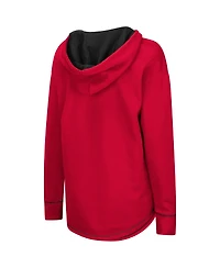 Women's Colosseum Red Maryland Terrapins Tunic Pullover Hoodie