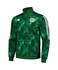 Men's adidas Green Celtic Lifestyle Full-Zip Track Top