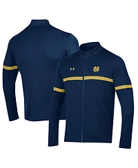 Men's Under Armour Navy Notre Dame Fighting Irish 2023 Assist Warm Up Full-Zip Jacket