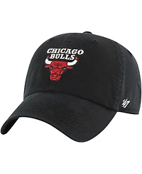 Men's '47 Brand Black Chicago Bulls Classic Franchise Fitted Hat