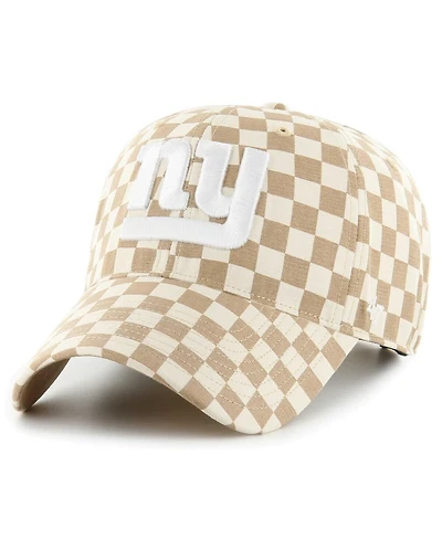 Women's '47 Brand Tan New York Giants Vibe Check Clean Up Adjustable Hat
