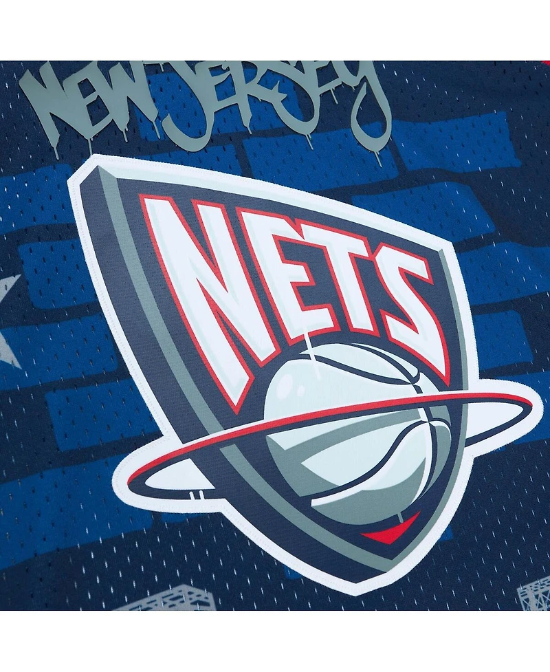 Men's Mitchell & Ness x Tats Cru Navy New Jersey Nets Hardwood Classics Fashion
