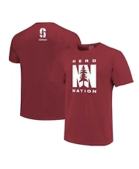 Men's Cardinal Stanford Nerd Nation Comfort Color T-shirt