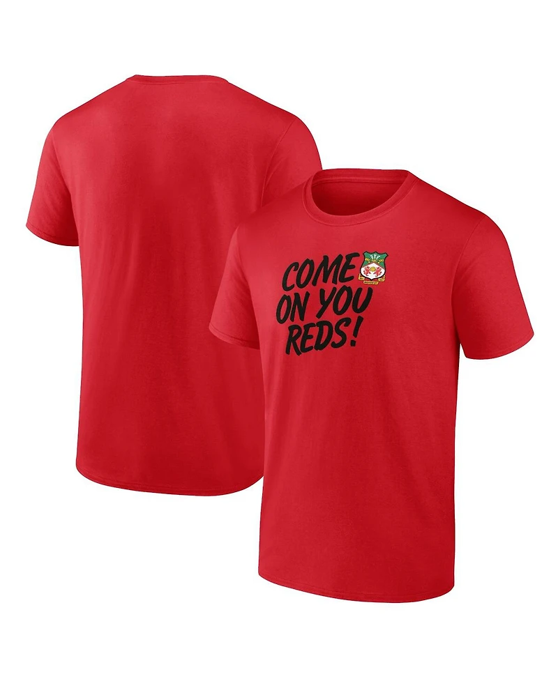 Men's Fanatics Red Wrexham Come On You Reds T-shirt
