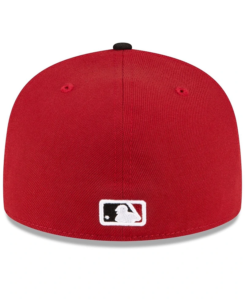 Men's New Era Red, Black Arizona Diamondbacks Home Authentic Collection On-Field 59FIFTY Fitted Hat