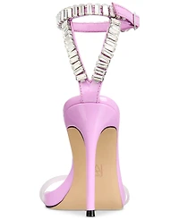 Aaj by Aminah Women's Anastasia Embellished Open Toe Sandals