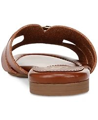 Sam and Libby Women's Reyes Ornamented Slip On Slide Flat Sandals