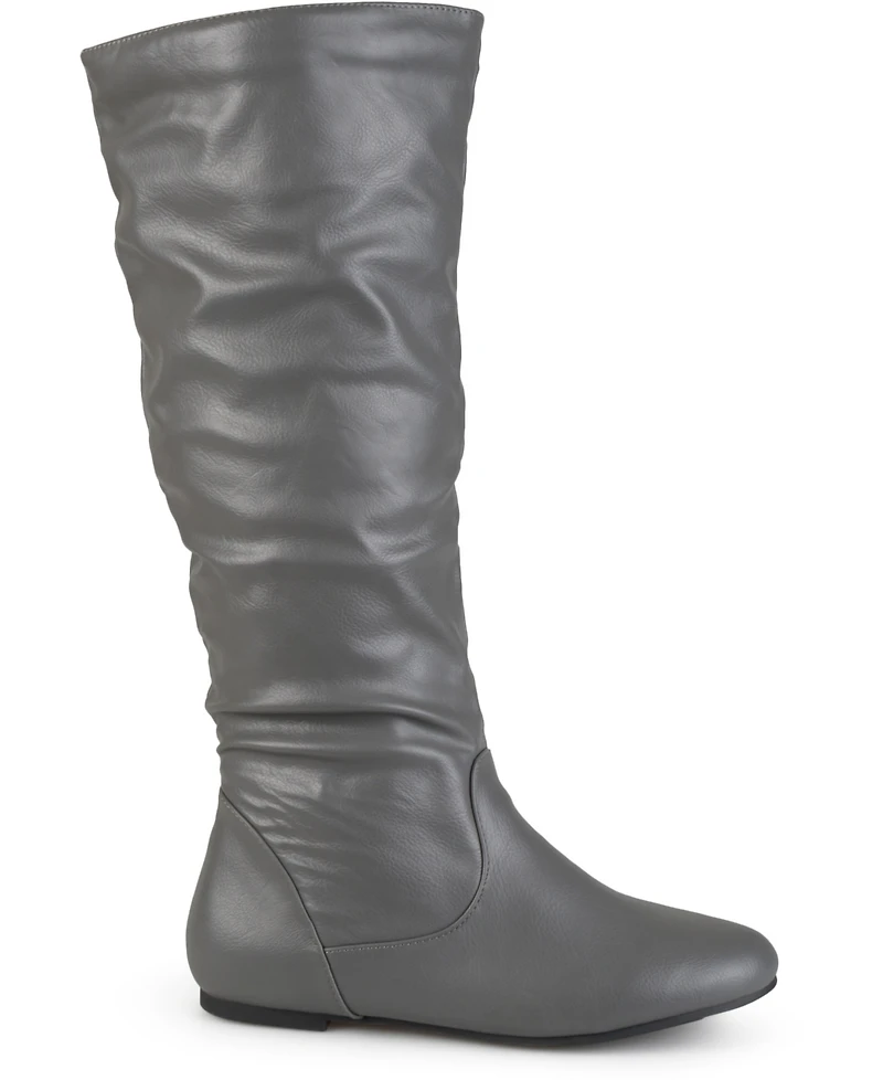 Journee Collection Women's Jayne Round Toe Riding Boots