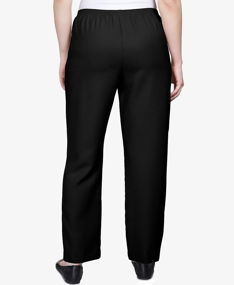 Alfred Dunner Classics Pull-On Straight-Leg Pants