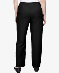 Alfred Dunner Classics Pull-On Straight-Leg Pants