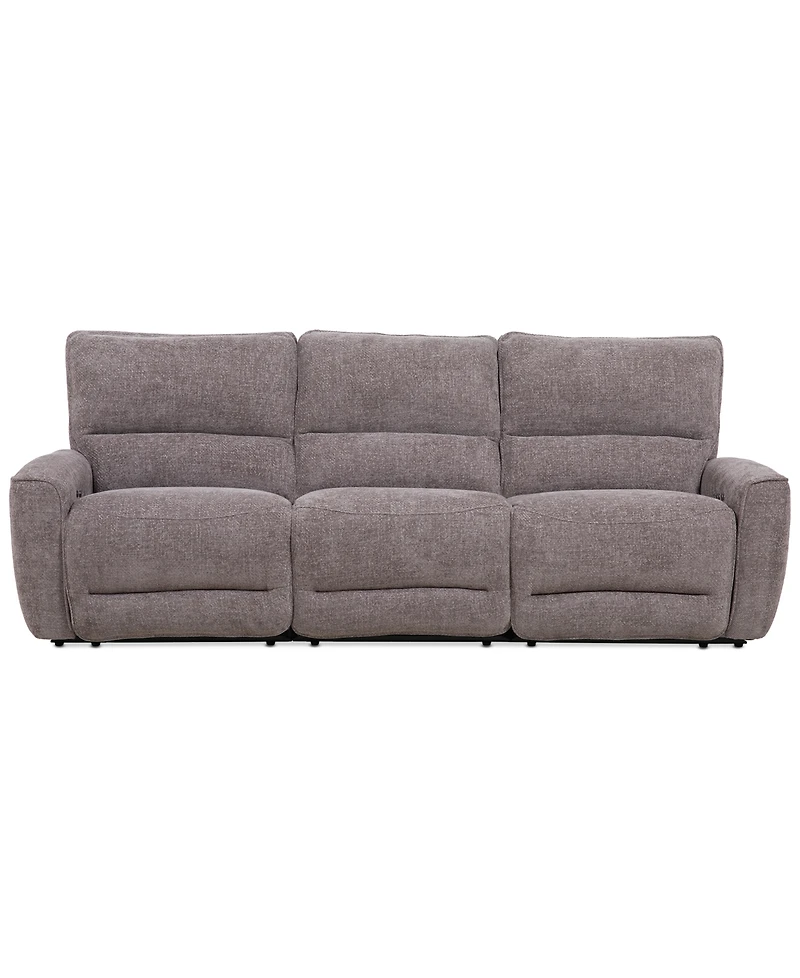 Closeout! Deklyn 106" 3-Pc. Zero Gravity Fabric Sofa with 3 Power Recliners, Created for Macy's
