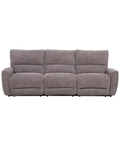 Closeout! Deklyn 106" 3-Pc. Zero Gravity Fabric Sofa with 3 Power Recliners, Created for Macy's