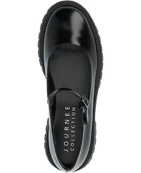 Journee Collection Women's Kamie Lug Sole Mary Jane Flats