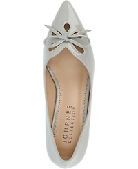 Journee Collection Women's Lutana Wide Width Pointed Toe Kitten Heel Pumps