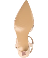 Journee Collection Women's Jazlynn T Strap Kitten Heel Dress Pumps
