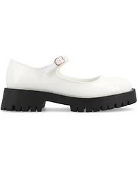 Journee Collection Women's Kamie Lug Sole Mary Jane Flats