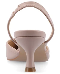 Journee Collection Women's Nellia Slingback Kitten Heel Pumps