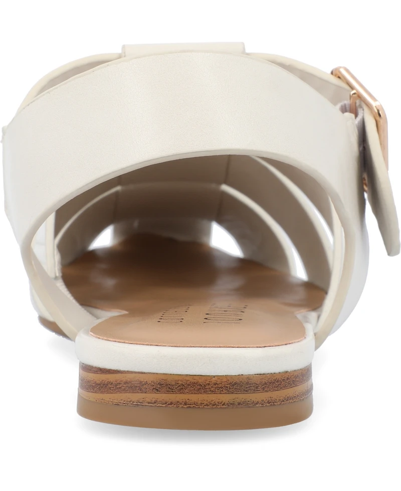 Journee Collection Women's Cailinna Caged Flats