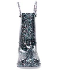 Toddler Little Girl's and Big Glitter Rain Boot