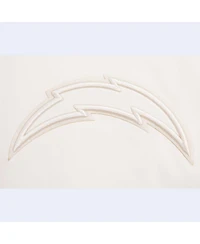 Men's Pro Standard Cream Los Angeles Chargers Neutral Full-Zip Jacket