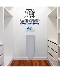 Ivation Ironing Board with Storage Shelf, Wall Mount Ironing Board