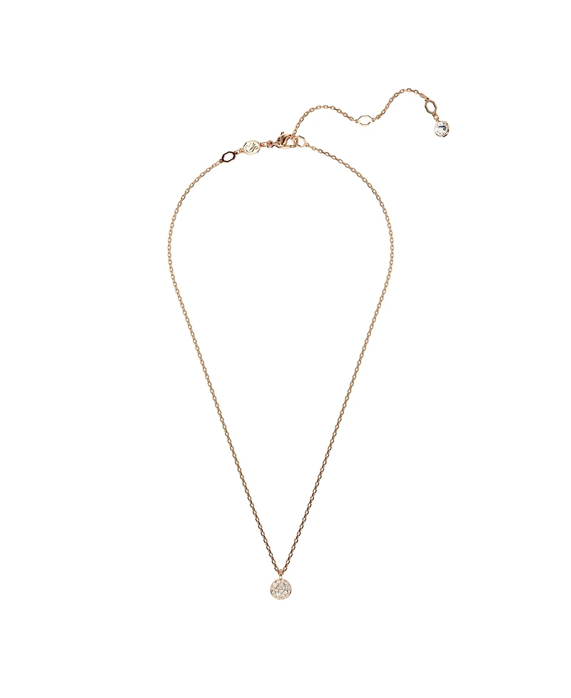 Swarovski White, Rhodium Plated or Rose-Gold Tone or Gold-Tone Meteora Layered Pendant Necklace